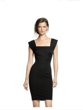 Roland Mouret For Banana Republic Black Sheath Dress Size 12P
